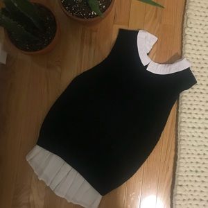 Forever 21 collared layered knit top